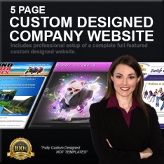 5 Page Custom Designed Company Website